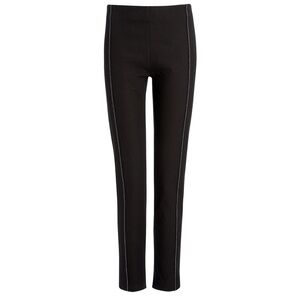 Joseph Gabardine Lenny Stretch pants leggings black with white stitching